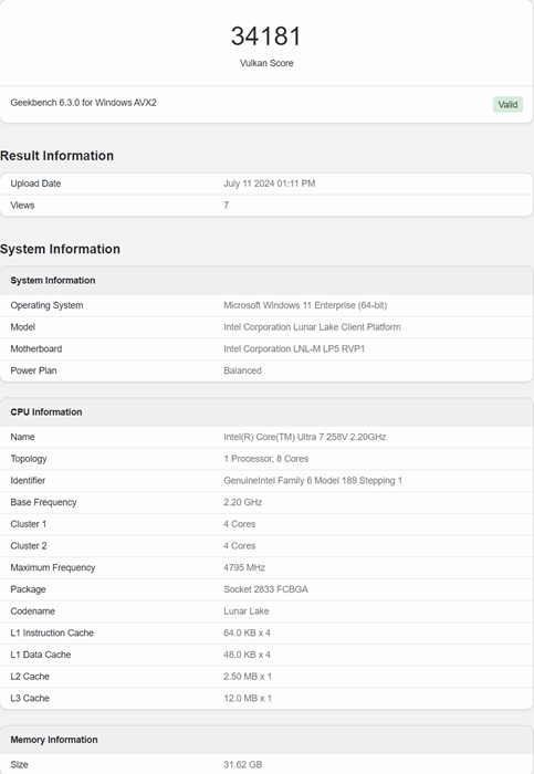 英特爾Lunar Lake內顯Xe2性能曝光：表現直逼GTX 1650