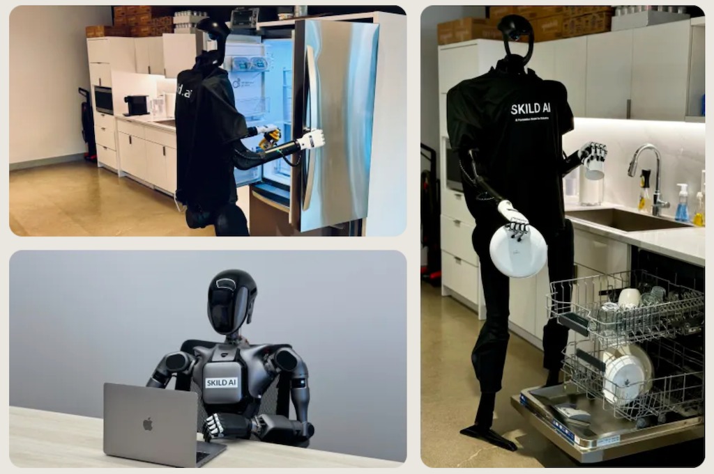 Skild AI 稱該大腦可以適應各種硬體和任務 。圖片來源：Skild AI