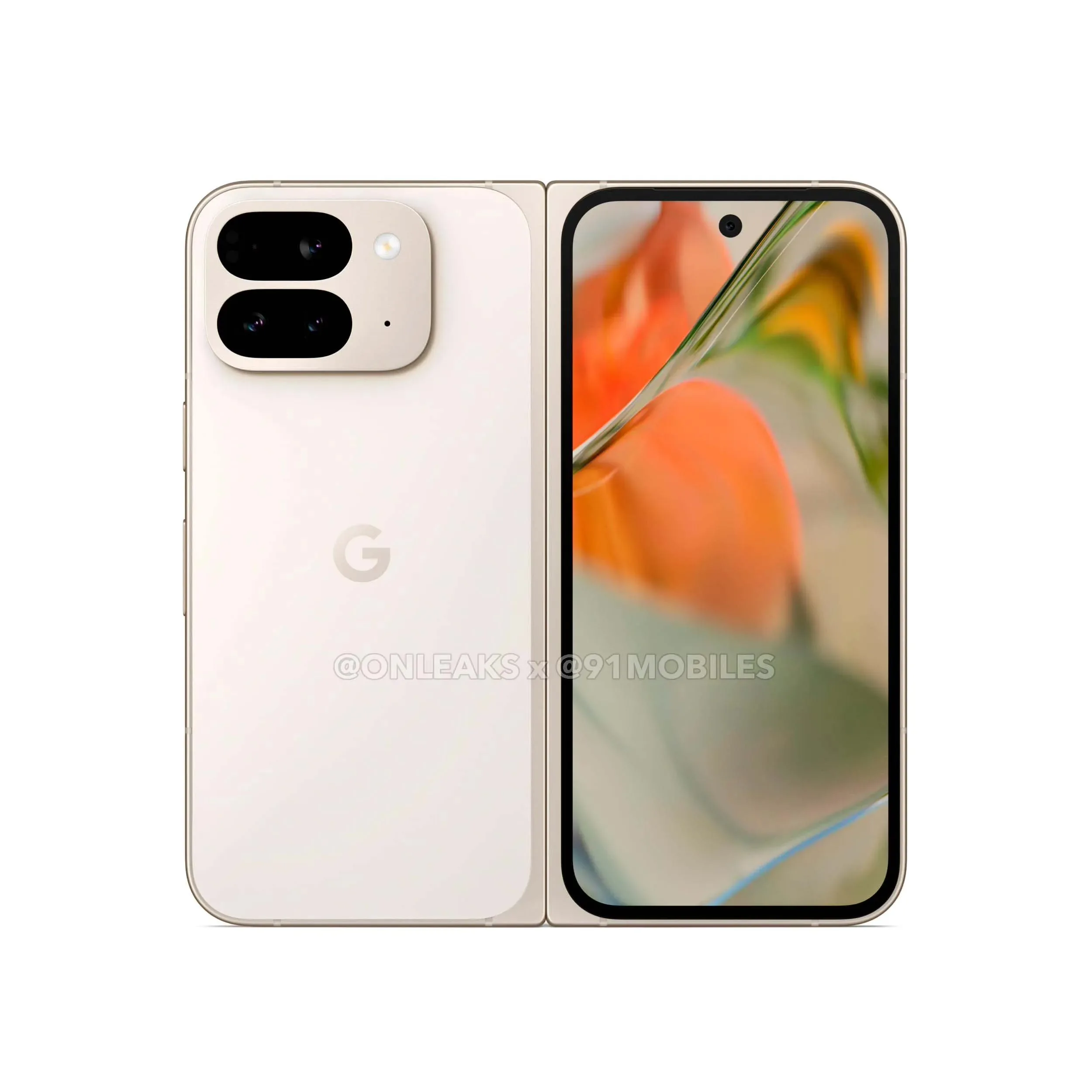 Google Pixel 9 Pro Fold 摺疊手機算繪圖曝光：內螢幕 8.0 吋、外螢幕 6.24 吋