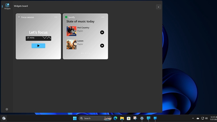 Windows 11 KB5040546 測試版出現新的桌面小工具介面以及自訂Feed
