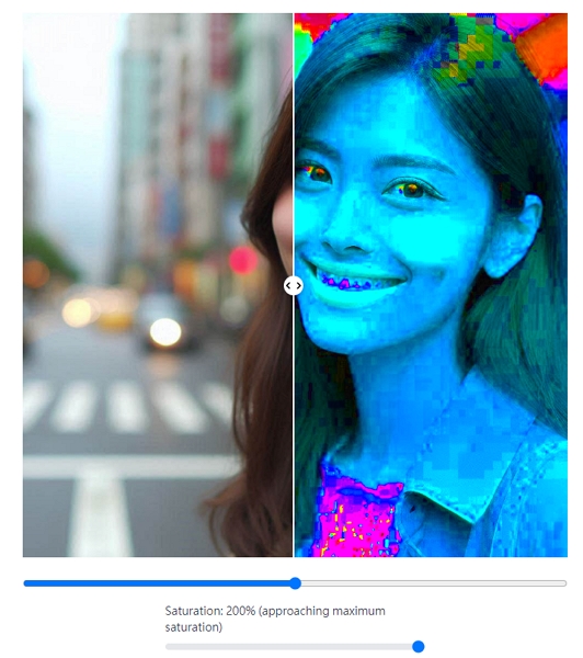 想要判斷你看到的美女是否AI生成？利用「飽和度照妖鏡」拉一下就可以現形