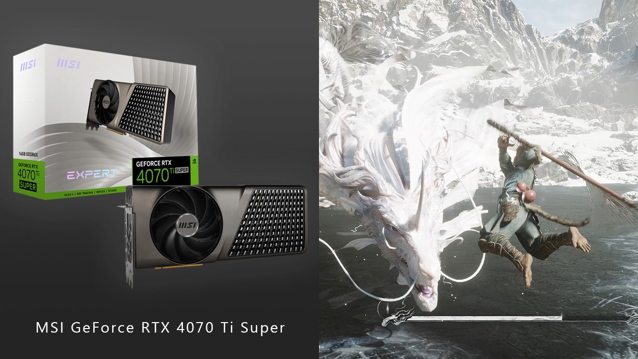 NVIDIA 黑科技加持，用 MSI GeForce RTX 4070 Ti SUPER 16G EXPERT 玩《黑神話：悟空》的效果如何？