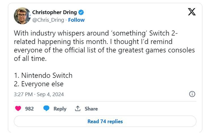 網傳任天堂可能會在本月釋放部分與Switch 2相關的資訊