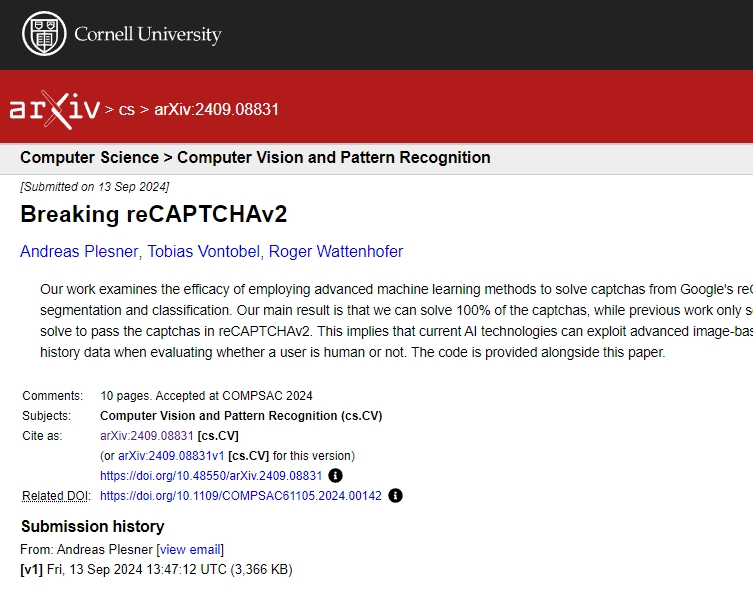 AI攻克CAPTCHA 網站驗證系統，要證明「你不是機器人」這件事變得越來越難