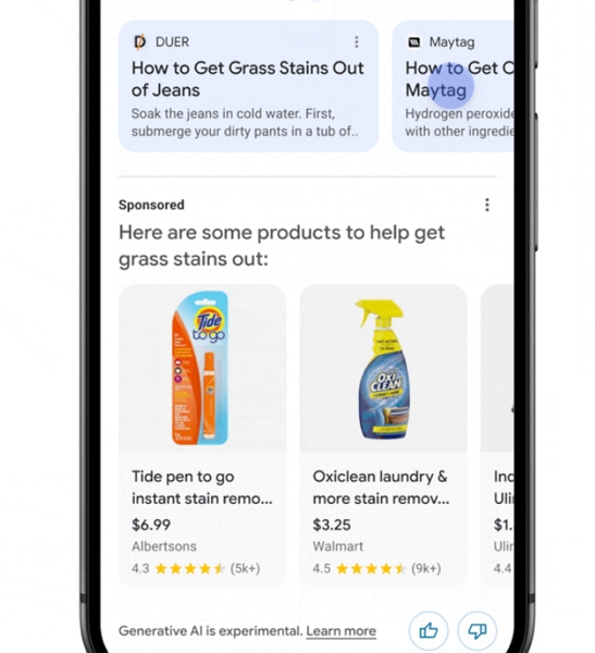 該賺的錢不能少，Google在行動版的AI Overview 上開始啟用廣告