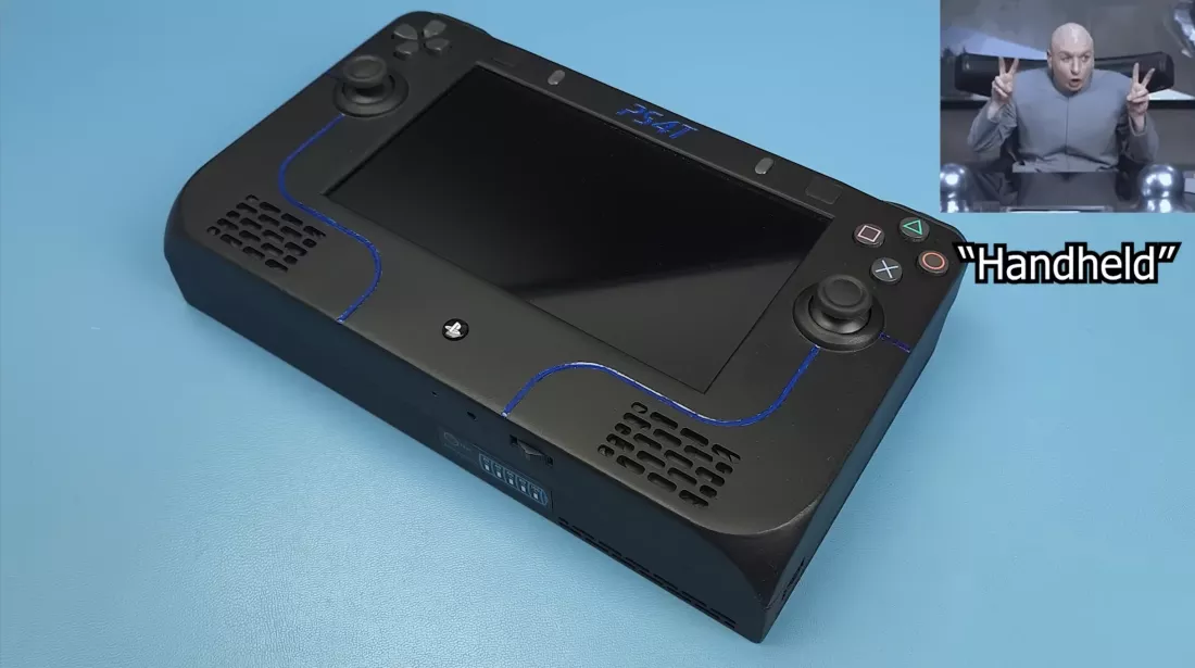高手魔改PlayStation 4成掌機，把DualShock 4手把拆解整合為一體最具挑戰