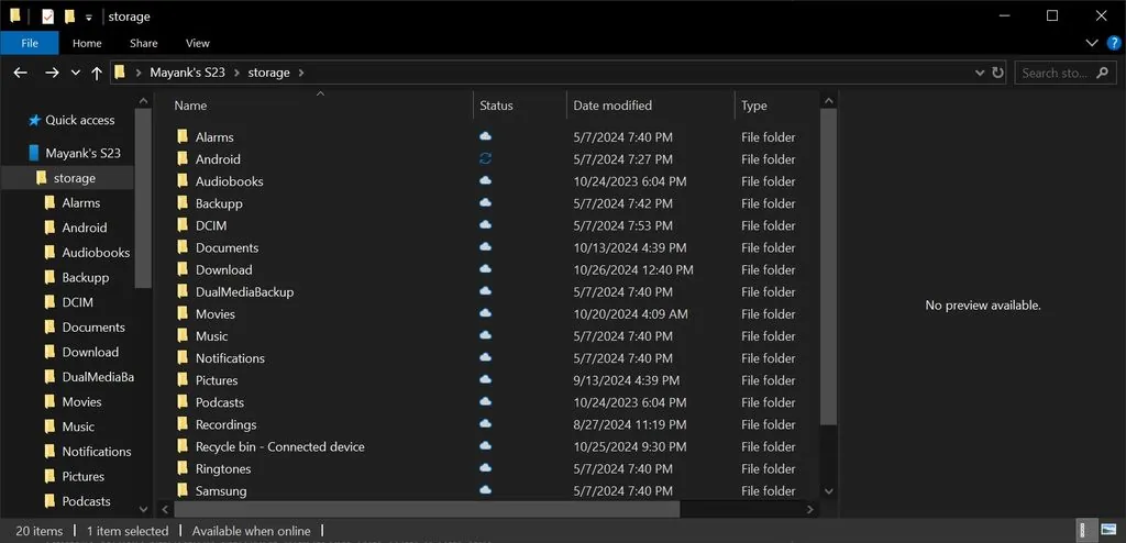 Windows 10 / 11將實現無線存取你的Android手機檔案，不需要USB有線連接