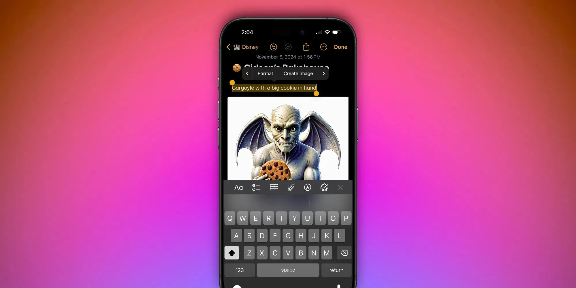 iOS 18.2更新將為 Apple備忘錄 App 迎來 AI 革命：搞定塗鴉、文字生成，拓展創意邊界