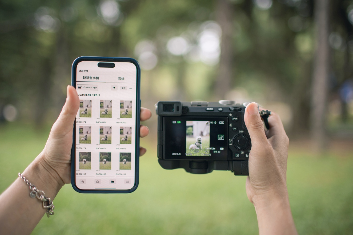 Creators' app 與相機建立連線的過程十分友善，只需幾個步驟即可連線完成，無論是要將照片分享至社群平台，或上傳至 Creators' Cloud 備份都不是問題！而且 Sony 相機用戶註冊後即可獲得 25GB 免費雲端空間，這麼便利又划算的服務真的不能錯過。