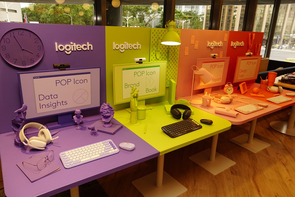 Logitech 推出全新 POP ICON 系列無線鍵鼠，重新定義工作空間，四種配色詮釋 Z 世代個性化元素