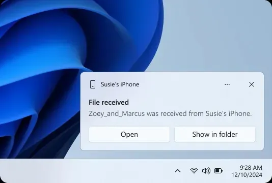 Windows 推出類似 AirDrop 功能「Link to Windows」，實現 iPhone 與電腦無縫檔案共享