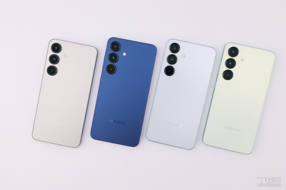 Galaxy S25 炫灰、深海藍、冰藍、迷綠。