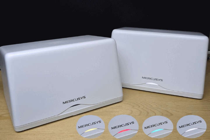 不同的 LED 燈色來辨別機身狀況相當直覺，開機時是黃色 LED 啟動中，而後續設定時會顯示藍色 LED，連線成功設備正常運作時則是白色 LED，如果顯示紅色 LED 時代表連線有問題或是斷線可以馬上來排除，另外也可以依需求選擇夜間模式透過 APP 來關閉 LED 燈光。（Mars9977）