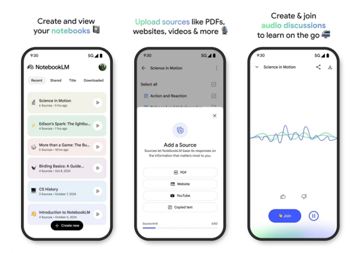 Google 推出 NotebookLM 原生 App，預計5月20日發表