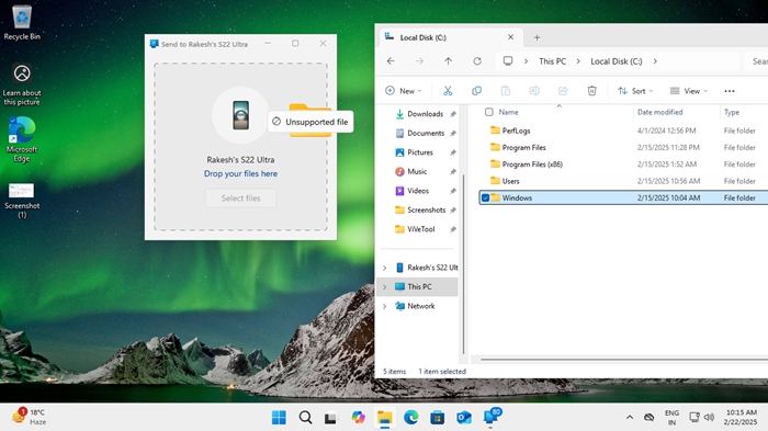 Windows 11 開始選單新增了「手機鏡像」功能，可直接在電腦上看到 Android 螢幕