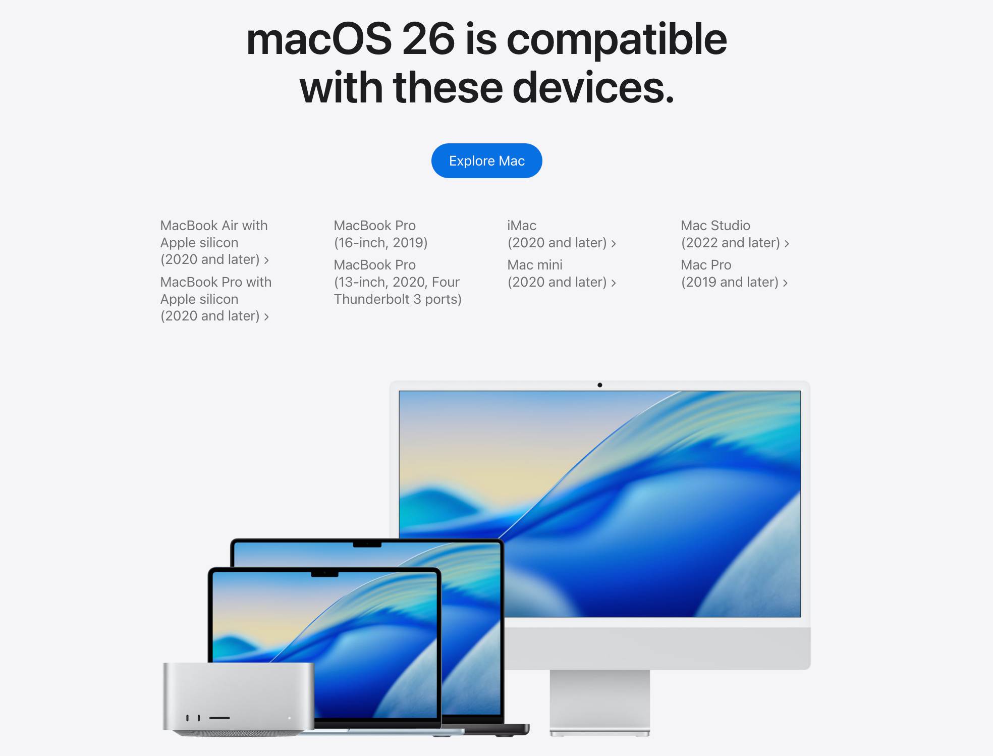 Mac 告別 Intel 倒數！macOS Tahoe 26 將是最後一個支援 Intel 機型的系統