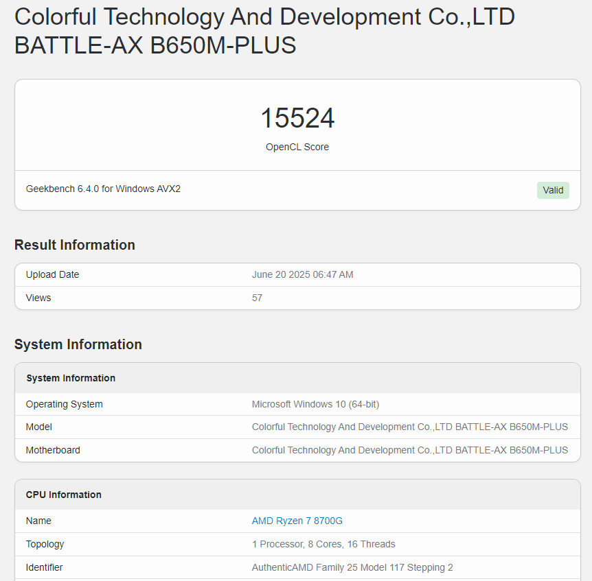 中國首款6nm自研GPU「G100」跑分曝光，效能約當GTX 660 Ti