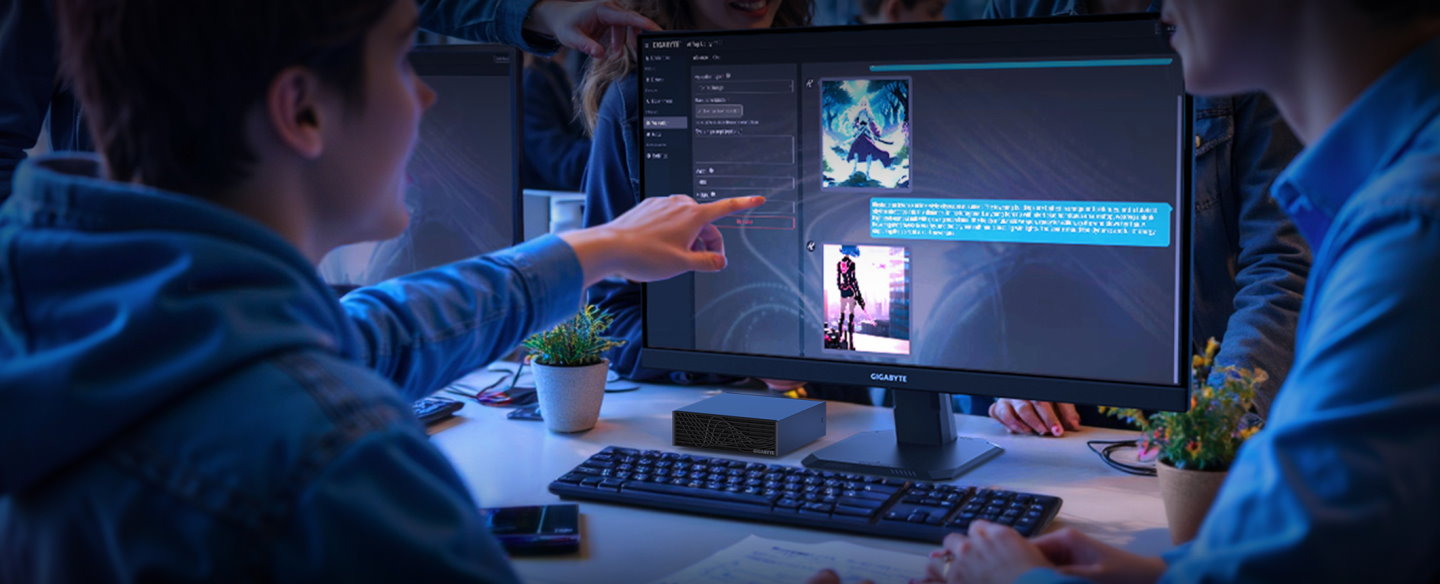 GIGABYTE AI TOP ATOM將 AI 超級電腦濃縮到你的桌面，適合 AI 開發者、愛好者、學生、研究人員與數據分析師使用。（圖片來源：技嘉科技）