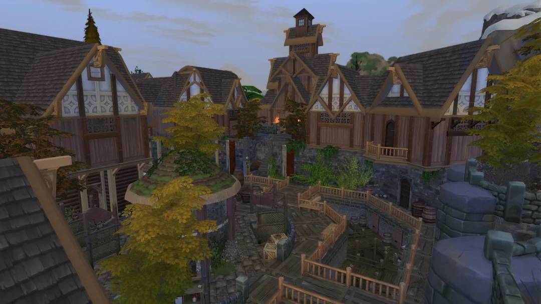 《模擬市民4》神人玩家耗時一年，神還原《上古卷軸5》裂谷城！