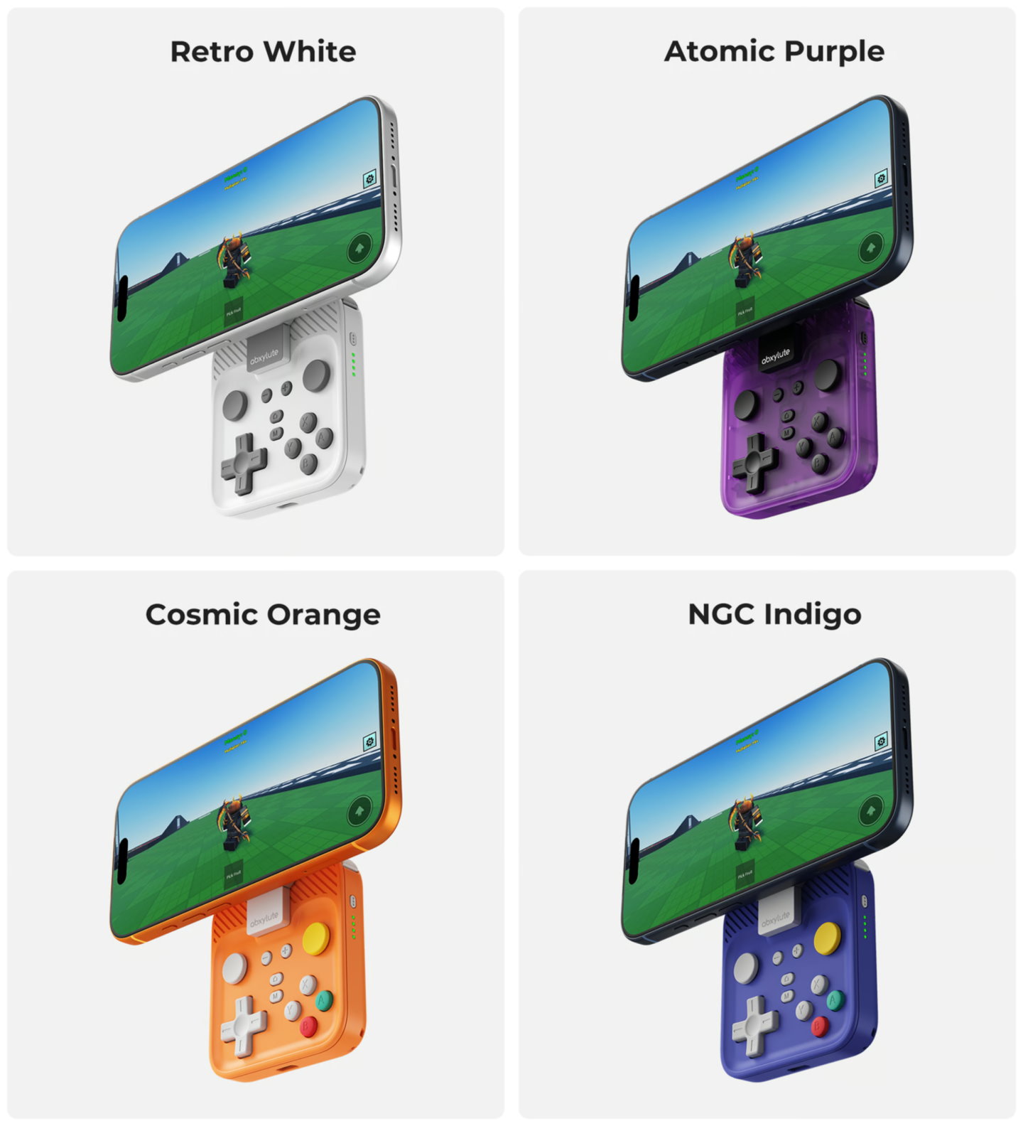 Abxylute M4提供黑、白、橘、紫、透明紫等5種配色選擇。