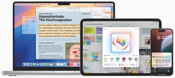 目前支援 Apple Intelligence 的機型有限,在官網可查詢,包括 iPhone 15 Pro 系列以上,及 M1 晶片以上的 iPad 及 Mac。