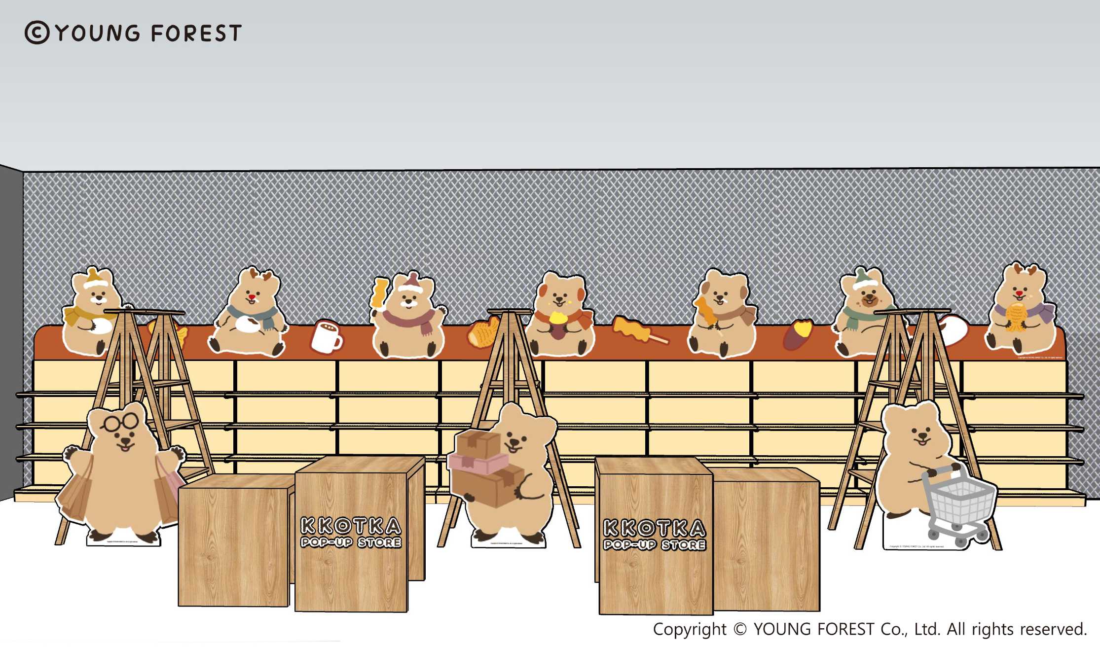 《勾卡 KKOTKA》韓國超人氣快閃店首登台！必拍 200 公分短尾矮袋鼠、12/15 Dream Plaza 亮相