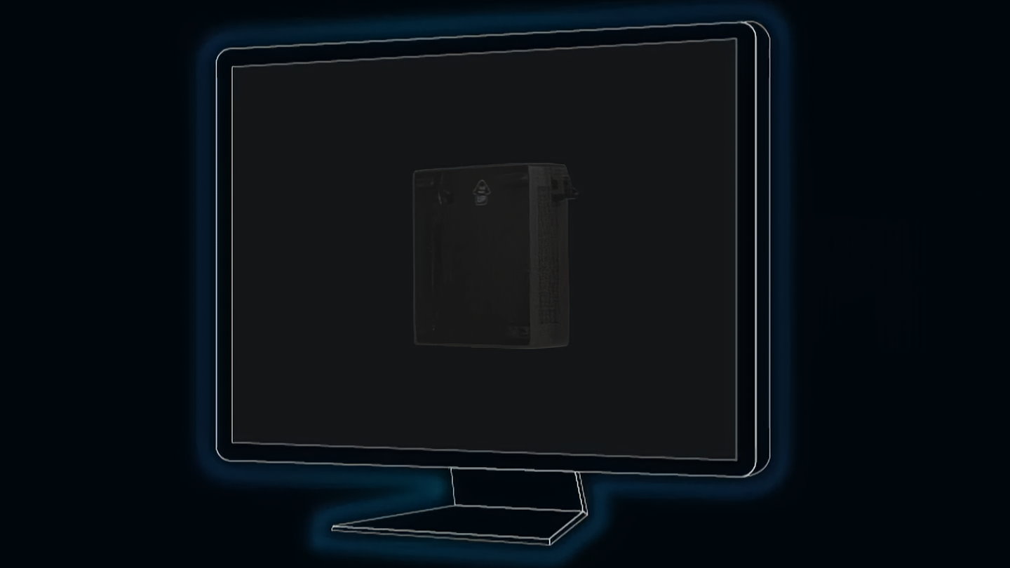 BRIX GB-BRU7-255H也支援VESA規格的背掛功能，可以安裝於螢幕背後以免佔用桌面空間。