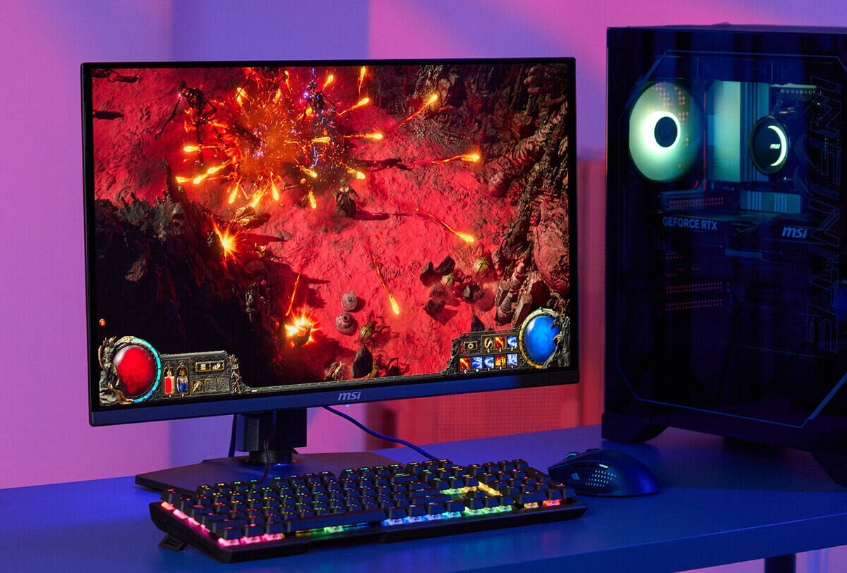 在陰暗色調為主的《暗黑破壞神 4》中，透過 MAG 272QP QD-OLED X50 的顯示表現，暗部區域仍能清楚呈現細膩的層次變化。