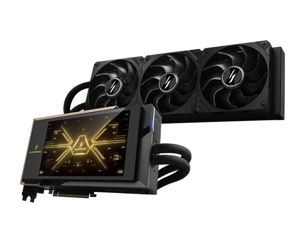 【CES 2026】MSI 傳奇 LIGHTNING 顯示卡回歸，RTX 5090 LIGHTNING Z 帶 8 吋螢幕、全球限量 1,300 張