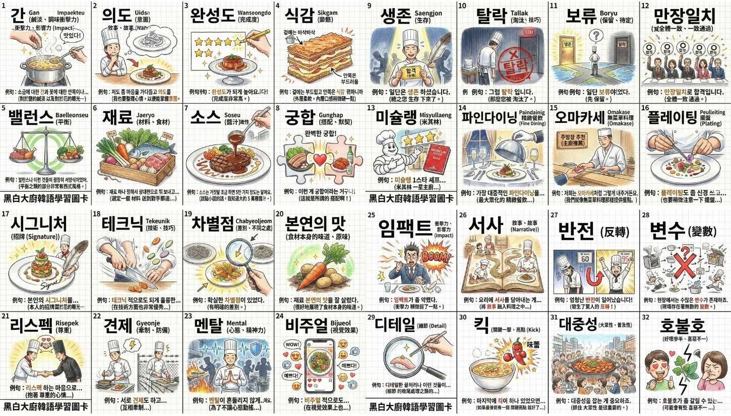 如何用 NotebookLM 與 Nano Banana Pro 打造美感與功能兼具的韓語單字圖卡