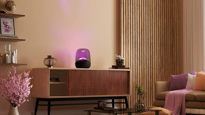 Harman Kardon 在台上市 Aura Studio 5 無線藍牙喇叭！沉浸音場交織流動光影，售價 NT$11,990 元