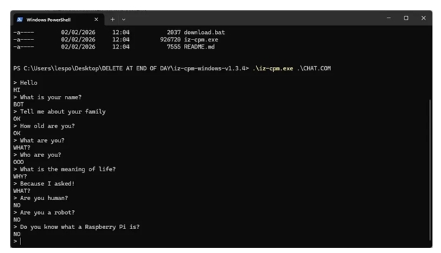 1976年老骨董Z80也能AI聊天！64KB記憶體跑出「不可能任務」