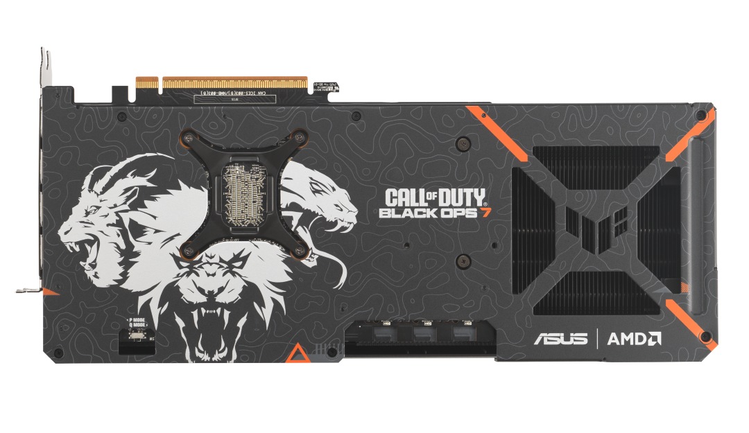華碩推出 TUF Gaming Radeon RX 9070 XT《黑色行動 7》特別版顯示卡，售價 35,990 元，全球限量 1,000 張