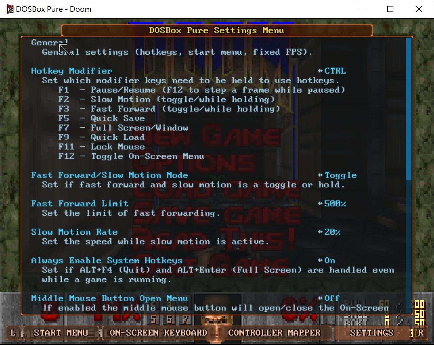 在General（一般）頁面內的Hotkey Modifier可以設定快捷組合鍵（預設為Ctrl），按下組合鍵加上Fn鍵可以啟動不同功能。