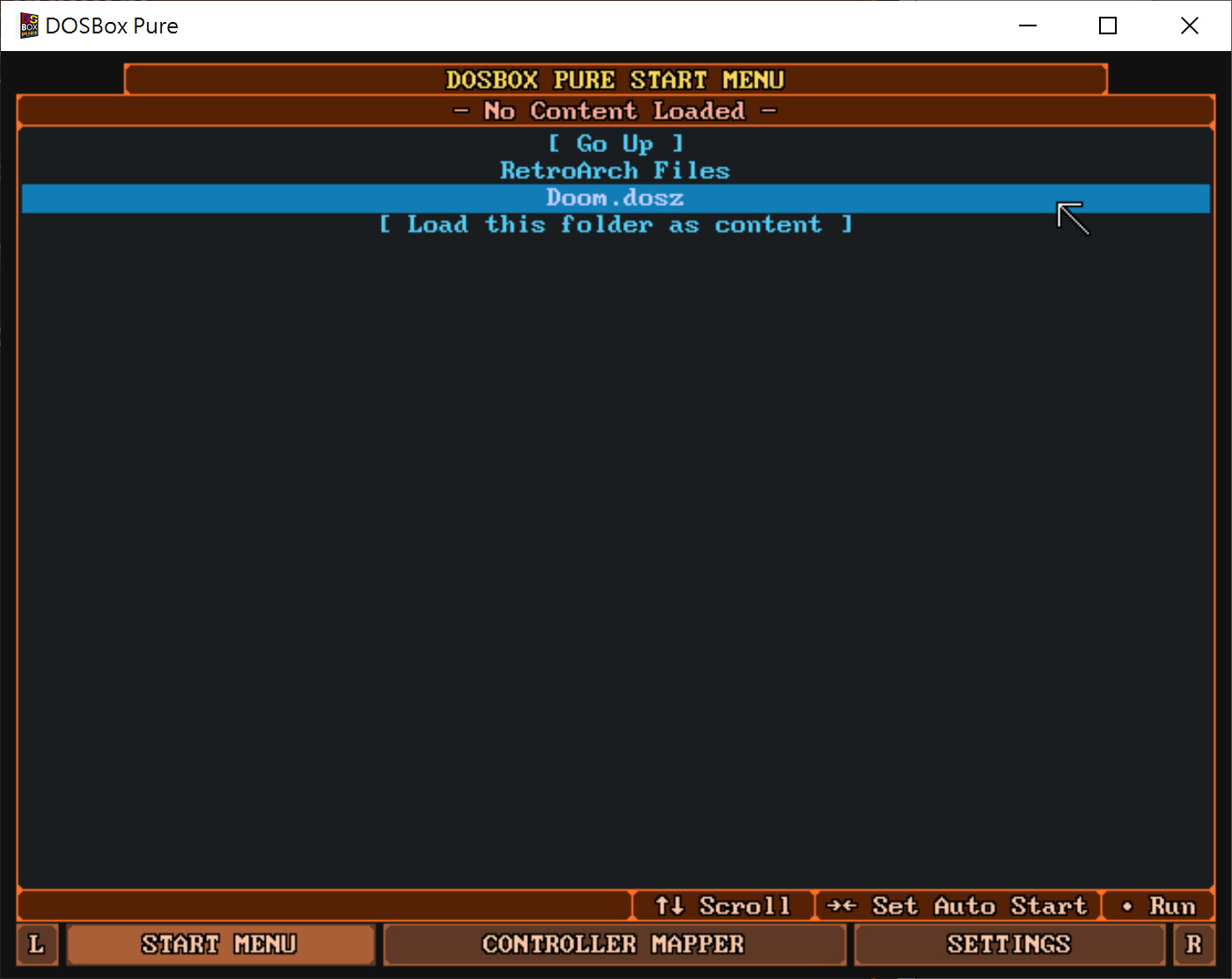 我們同樣以打包為.dosz格式的《毀滅戰士》作為範例。