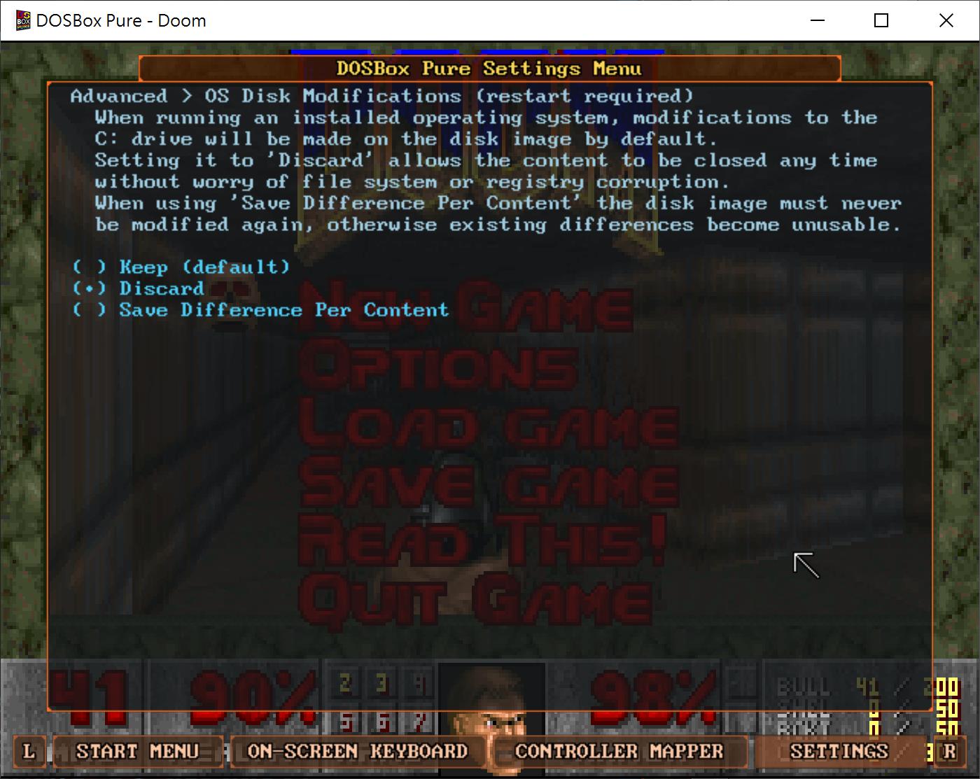強烈建議只有在安裝作業系統或者新程式與遊戲的時候，才開啟「保存」（Keep），將檔案異動寫入映像檔。