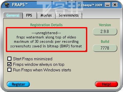 Fraps：擷取遊戲輸出成影片 | T客邦