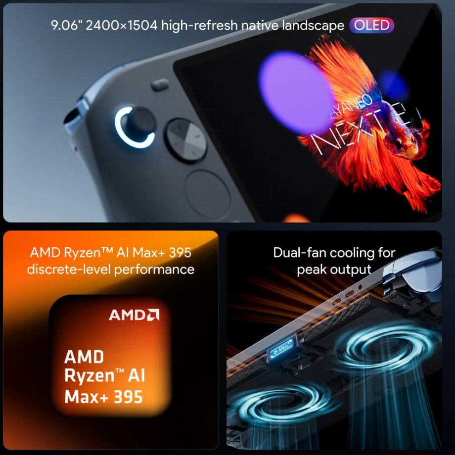 NEXT 2採用雙風扇散熱方案，由機身頂部散熱口排放廢熱。