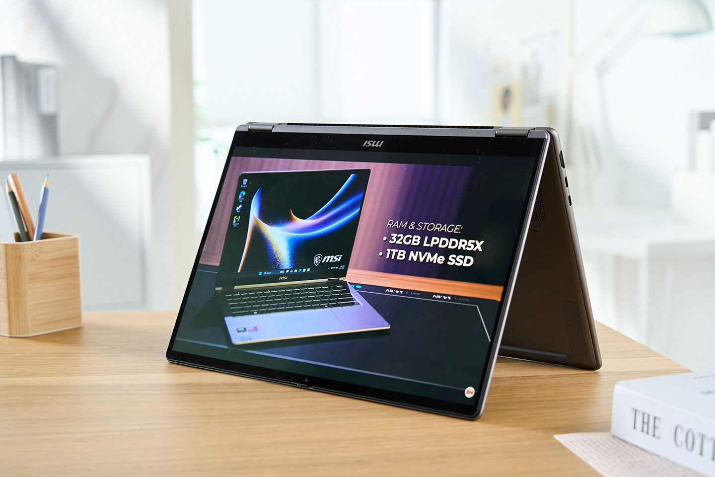 適合觀賞影片的帳篷模式。