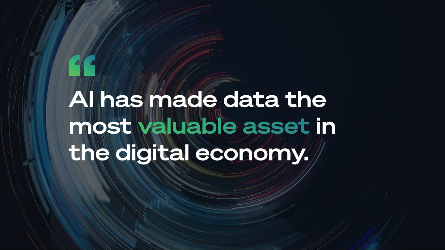 黃又青提到，AI讓資料成為數位經濟中最有價值的資產。