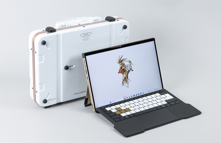 ROG Flow Z13-KJP 配上專屬手提箱，完美展現 ROG 與 Kojima Productions 小島工作室聯手之作。