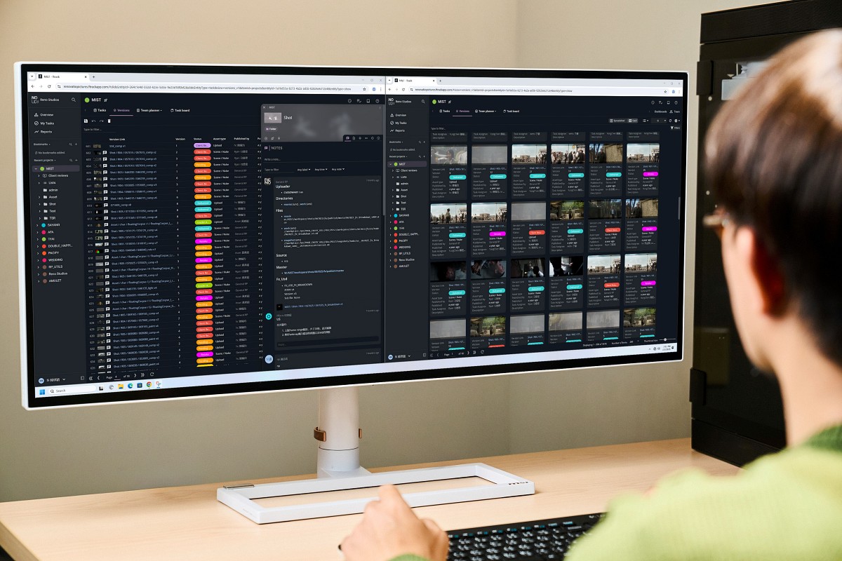 影視特效需要處理大量素材，想要有更高效率的協同作業流程，電腦本身需要支援 10GbE 的高速區網環境。