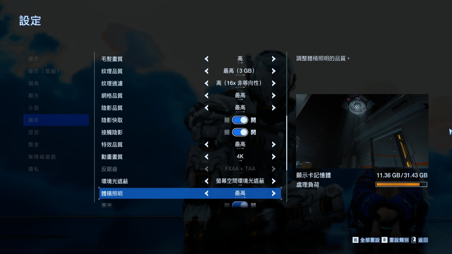 在測試過程中，除了變動光線追蹤、路徑追蹤、DLSS選項之外，其餘畫質相關選項皆設定為最高。