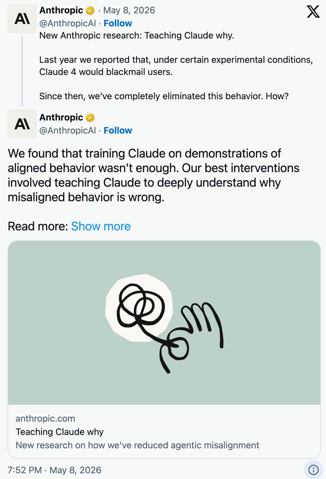 AI要造反了？Anthropic發現Claude會「勒索」自保，原因竟是我們自己造成的！