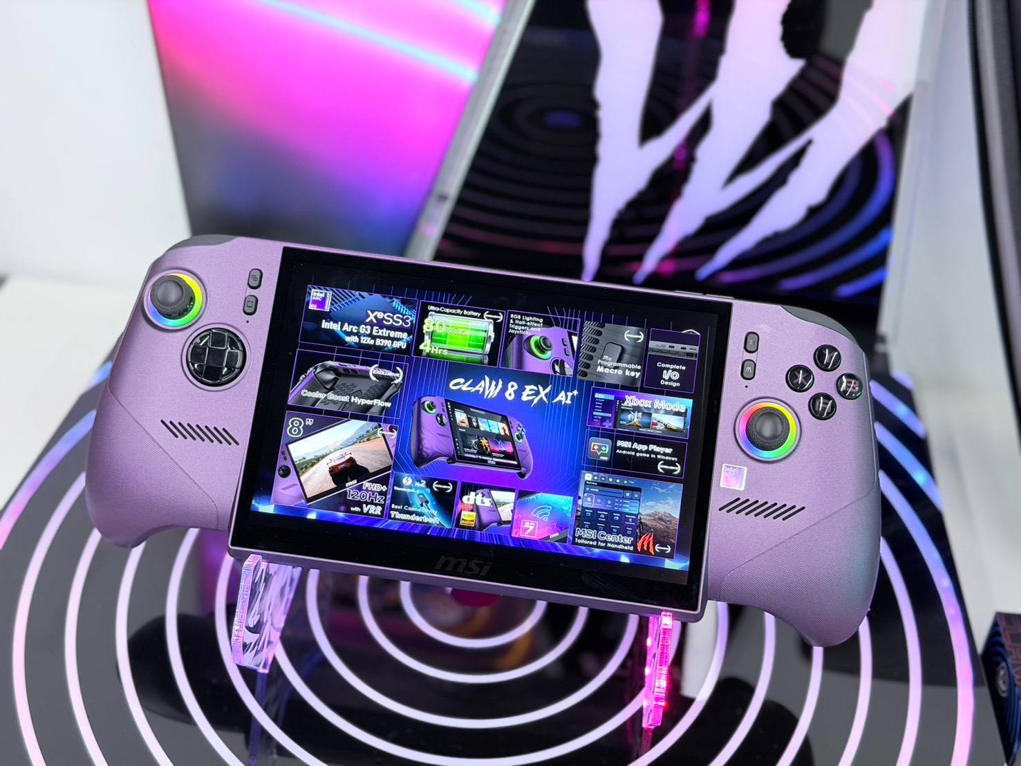 MSI Claw 8 EX AI+ 搶先看！搭載 Intel Arc G3 Extreme 處理器，8 吋 120Hz 螢幕、XeSS 3 提升遊戲效能