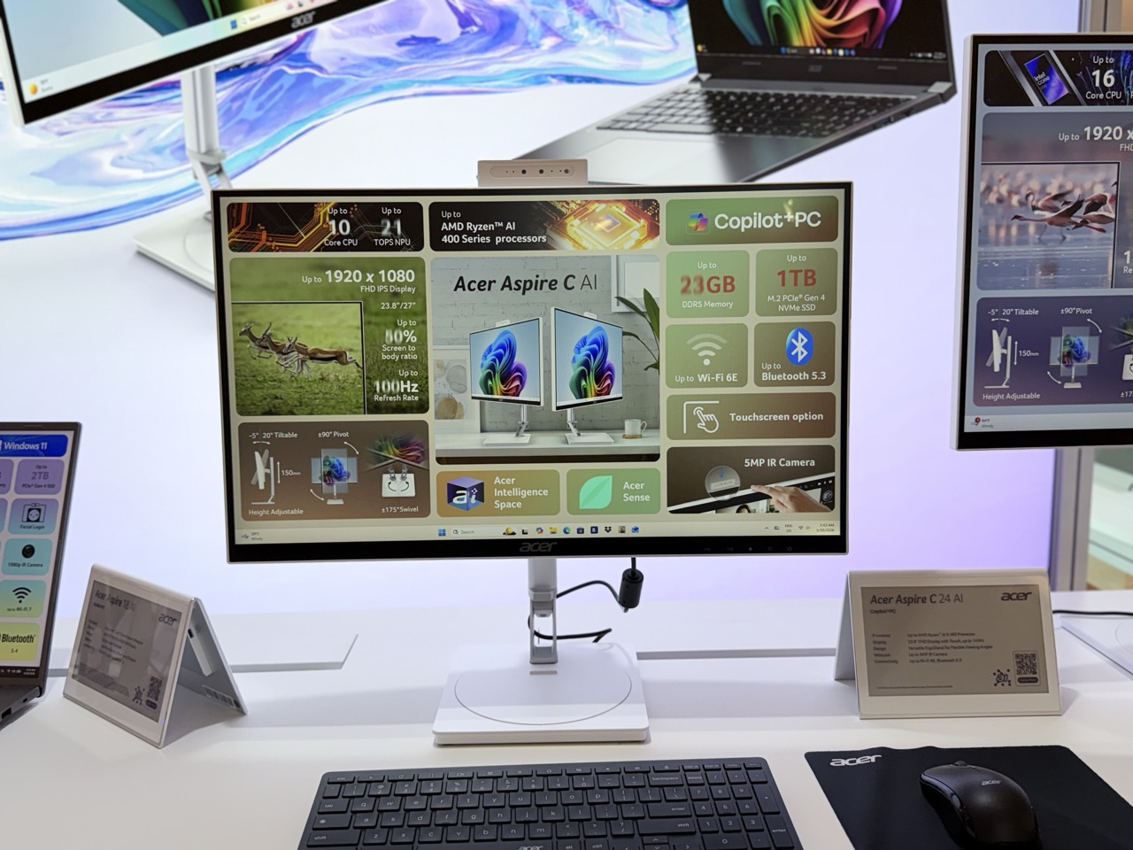 【COMPUTEX 2026】Acer Aspire C AI AIO 登場：AMD 與 Intel 雙平台、144Hz 窄邊框螢幕打造家庭 AI 中心