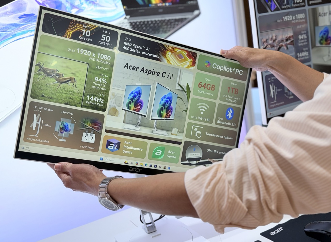 【COMPUTEX 2026】Acer Aspire C AI AIO 登場：AMD 與 Intel 雙平台、144Hz 窄邊框螢幕打造家庭 AI 中心