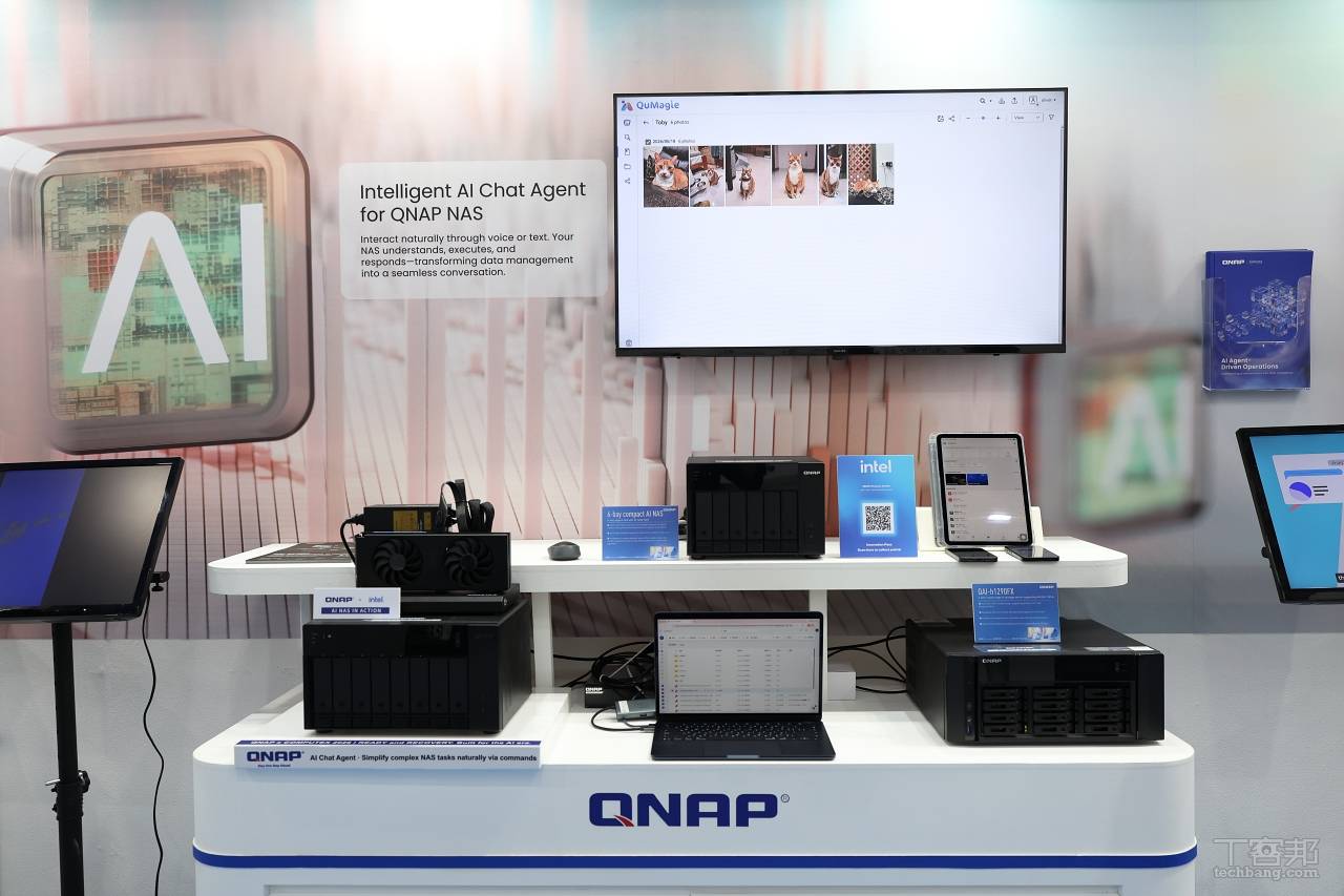 全新 AI 智慧助理 QuAgent，用戶能以自然語言調度 NAS 任務。