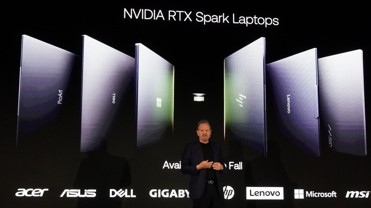 Acer、Asus、Dell、GIGABYTE、HP、Lenovo、Microsoft、MSI等合作夥伴都會推出搭載RTX Spark SoC的筆記型電腦。