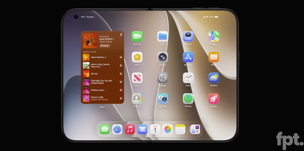 史上最薄、幾乎零摺痕！蘋果折疊機 iPhone Ultra 算繪圖曝光：黑白雙色走極簡精品風